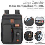 Insulated Cooler Backpack,33 Cans Multifunctional Double Deck Leakproof Cooler Bag with Sternum Strap,Large Capacity Lightweight Travel Camping Beach Backpack Cooler Ice Chest for Men Women