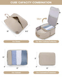 LOVEVOOK Large Travel Backpack for Women, TSA Carry on Backpack for Airplanes, 40L Personal Item Travel Bag for Women fits 17" Laptop,Waterproof Carry on Bag Airplane Approved with 3 Packing Cubes