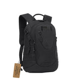 ArcEnCiel 15L Motorcycle Backpack Tactical Bag Rucksacks for Outdoor Camping Trekking with Patch(Black)