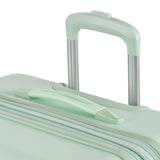 SwissGear 7366 Signature Hardside Expandable Luggage with Spinner Wheels, TSA Lock, Clearly Aqua, Checked-Large 27-Inch