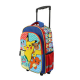 Bioworld Pokemon Pikachu And Favorite Characters 16" Youth Rolling Backpack