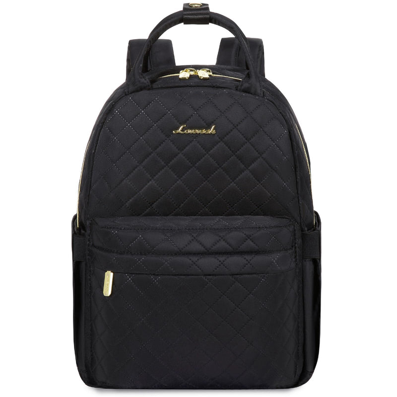 LOVEVOOK Mini Backpack Purse for Women, Cute Small Fashion Daypack, Light Weight, Water Resistant, Black Quilted