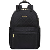 LOVEVOOK Mini Backpack Purse for Women, Cute Small Fashion Daypack, Light Weight, Water Resistant, Black Quilted