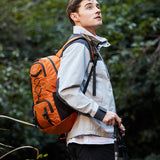 Nerlion Lightweight Foldable 35L Hiking Backpack Travel Backpack for Men Women Camping Waterproof Outdoor Hiking Daypack Backpack Orange