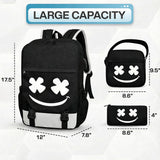 GRENDS Backpack for Boys Kids Bookbag for Elementary Middle Schoolbag for Boys Backpack Children Teens Waterproof Lightweight Casual Daypack with Lunch Bag Set