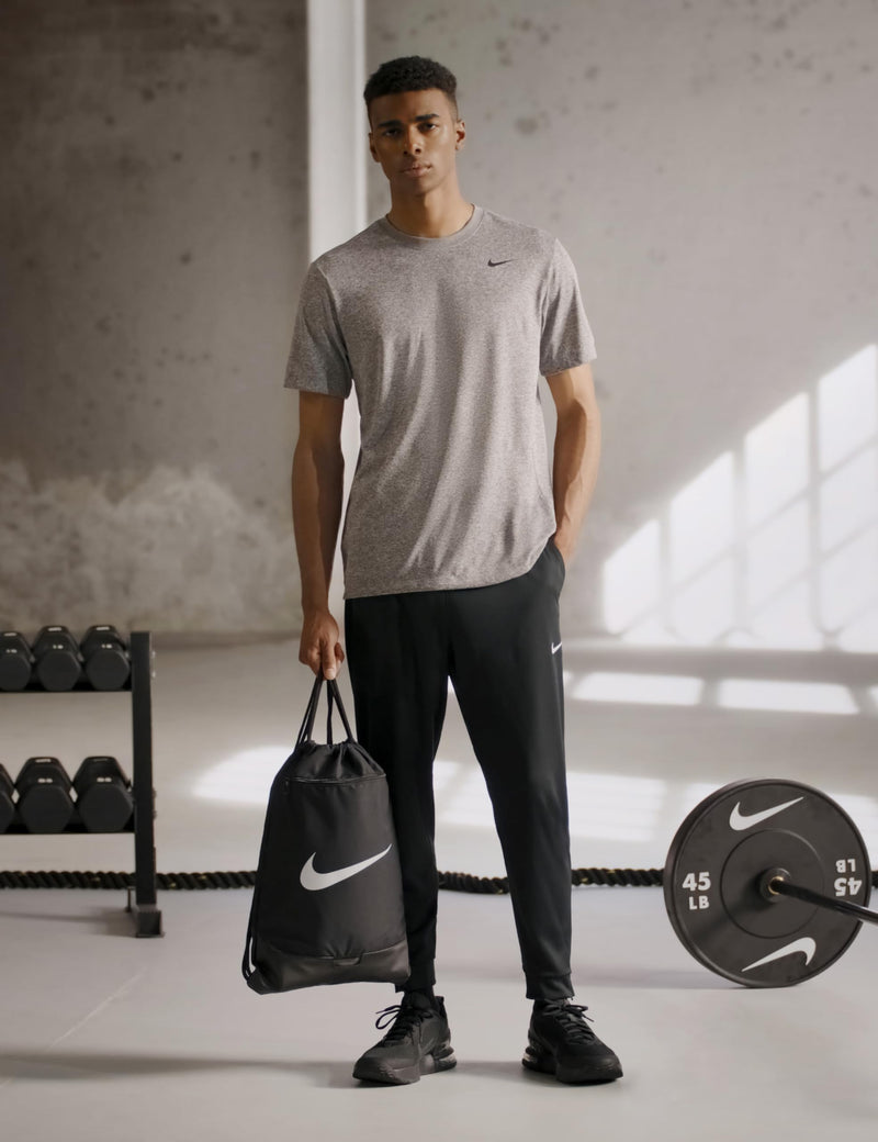 Nike Unisex Brasilia 9.5 Training Gym Sack (18L), Black/Black/White, MISC