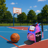 MATEIN Basketball Bag, Sturdy Soccer Bag with Ball Holder & Shoe Compartment, Large Basketball Backpack for Training Equipment, Water Resistant Sports Ball Backpack Fits Volleyball Football, Colorful