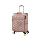 It Luggage Glimmering 3 Piece Softside 8 Wheel Expandable Spinner Luggage Set, Mink Gold