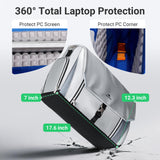 MATEIN Messenger Bag with Lunch Compartment, Large 17 inch Gaming Laptop Bag Crossbody Satchel with Cooler, Waterproof Computer Briefcase Shoulder for College Commuting Work