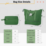 Merax Luggage Sets 4 Piece Suitcase Set, Expandable Hardside 20 IN & 28 IN Suitcase Set with Duffel Bag, Lightweight Travel Luggage with Spinner Wheels and TSA Lock(Dark Green)
