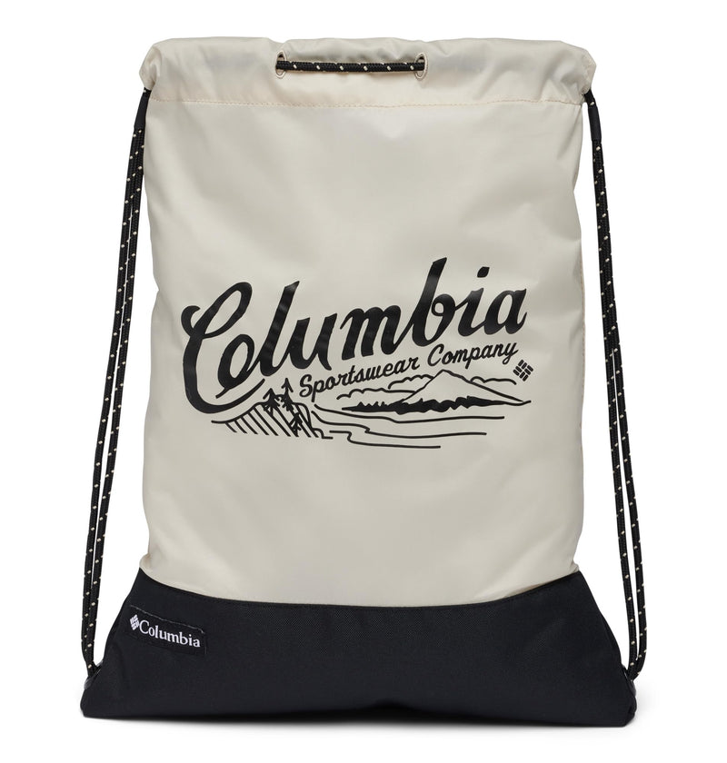 Columbia Unisex Zigzag Drawstring Pack, Dark Stone/Black, One Size