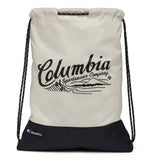 Columbia Unisex Zigzag Drawstring Pack, Dark Stone/Black, One Size