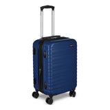 Amazon Basics 21" Hardside Carry-On Luggage with Multi-directional Wheels, Expandable for Up to 25% More Space, Scratch-Resistant Surface, Organized Interior, Navy Blue
