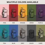 U.S. Traveler Rio Lightweight Softside Rolling Carry-on Suitcase, 2-Wheel Set, Red