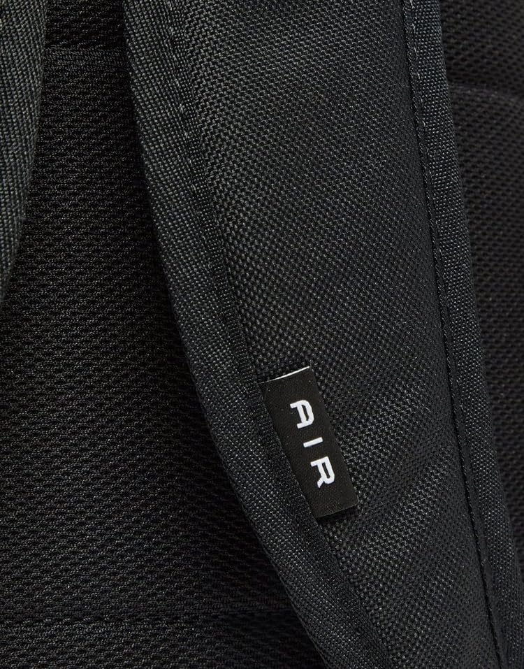 Nike Black Medium Backpack - School, Sports, or Casual Use - Black, Polyester, 21L, 3 Compartments, Water Resistant, Unisex, One Size Fits Most