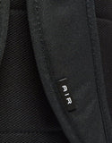 Nike Black Medium Backpack - School, Sports, or Casual Use - Black, Polyester, 21L, 3 Compartments, Water Resistant, Unisex, One Size Fits Most
