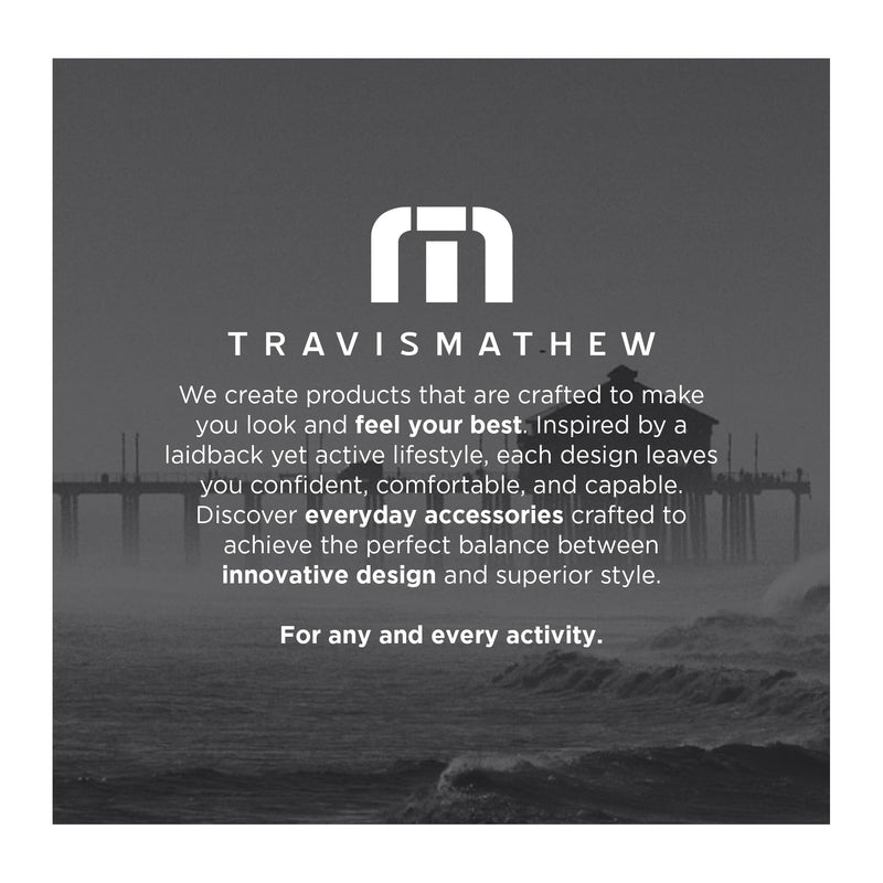 TravisMathew Duration Backpack with Laptop Sleeve, Water-Resistant Bag for Work, Travel & Hiking, Shadow Grey Heather