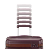 Virtuosa Hardside 21 Inch Carry On Luggage - Airline Approved with 360° Spinner Wheels, RightHeight™ Adjustable Handle - Zippered WetPak™ - TSA Lock - Expandable Light Polycarbonate Shell - Merlot
