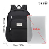 abshoo 32L Big Student Laptop Backpack For College Men Women Middle High School Teen Bookbag Travel Backpack Daypack (Black)