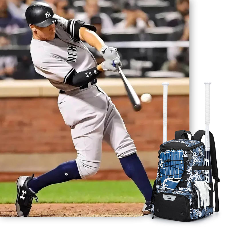 KAVIGOR Baseball Bag for Youth and Adult, Softball Backpack 40L Large Capacity, Bat Backpack with Shoes Compartment and Hidden Helmet Holder