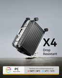 LUGGEX Zipperless Carry On Luggage and 4 Set Packing Cubes Bundle – Travel Essentials
