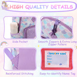 VASCHY Toddler Backpacks Girls, Kids' Cute Water Resistant Giltter Butterfly Daycare Bags for Preschool Kindergarten,Rucksack Schoolbag Bookbag for Children Rainbow Unicorn