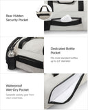 LUGGEX Gym Duffle Bag for Women Men, TDX01 Expandable Sports Gym Bag with Shoe Compartment, Wet Pocket, Water-Resistant Travel Duffel Bags Carry On Duffel Bag Backpack (TDX-Pro, Ivory, 40L)