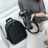 Lizbin Camera Backpack Professional Camera Bag for DSLR/SLR Mirrorless Camera, Photography Backpack Case for Women Men Photographers, Camera Case Compatible with Canon Nikon Sony Digital Lens (Grey)