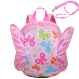 VASCHY Butterfly Toddler Backpack with Leash, Ultra Lightweight Tiny Mini Little Daycare Backpack Girls Pink