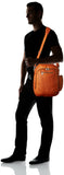 Piel Leather Laptop Backpack/Shoulder Bag, Saddle, One Size