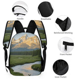 STVNKML Teton Peaks Backpack 16in Schoolbag Fashion Backpacks Travel Bookbags Bags Casual Day Pack