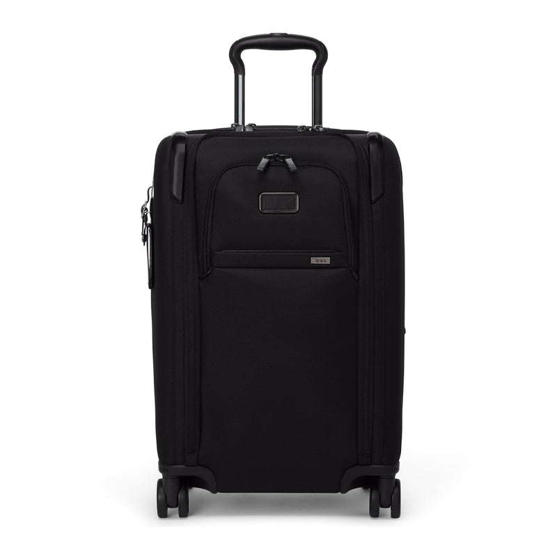 TUMI - Alpha Dual Access Expandable Carry-On Luggage - Zipper Expansion - Durable Ballistic Nylon Lightweight Suitcase -TSA Lock Tracer - Black