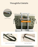 LOVEVOOK Tote Bag for Women, Puffer Tote Bag with Large Cup Holder, Lightweight Shoulder Bag Handbag for Travel, Work, Gym