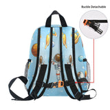 XDKDZIS Golden Planet Cartoon Astrona Ut Kids Backpack for Girls Preschool Elementary Kindergarten Boys School Bag
