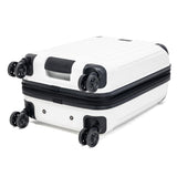 Kenneth Cole Reaction Flying Axis 24" Hardside Expandable 8-Wheel Spinner Check-Size Luggage, Coconut White