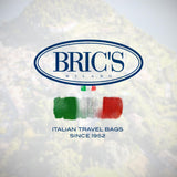 Bric's Bellagio 3.0 Spinner Trunk- Luxury Hardshell Check In Luggage with Large Wheels, Telescopic Handle, Leather Detailing - Expandable Rolling Suitcase - 30", Black