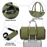 Womens Convertible Garment Bags for Travel, Modoker Waterproof Carry On Garment Bag Garment Duffel Bag - 2 in 1 Hanging Suitcase Suit Travel Luggage Bag, Green