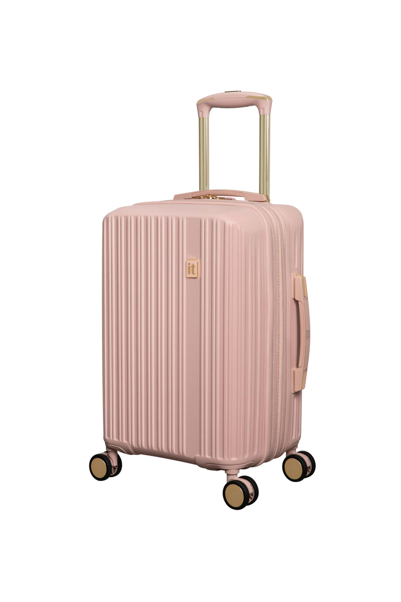 It Luggage Luxuriant 21" Hardside Carry-On 8 Wheel Expandable Spinner, Rose Sand