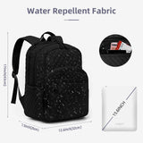 RosaRubus Backpack for Women,College Backpack,Quilted Casual Daypack,Waterproof Bookbag for 17Inch Laptop