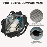 G4Free 15.6" Laptop Backpack for Men Women, 21L Slim Backpacks for Work, Business, College, Travel, Black