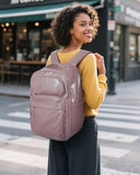 BAGSMART 30L Travel Backpack, 15.6 Inch Carry On Backpack Flight Approved, Water Resistant Weekender Bag Daypack, Black