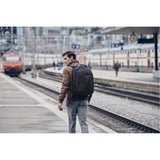 SwissGear Carbon II Black Notebook Backpack-Fits Apple Macbook Pro 15 inch and 17 inch