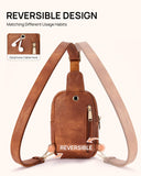 Telena Crossbody Bags for Women Leather Cross Body Sling Bag for Woman Travel Mocha Brown