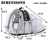 Dual Expandable Cat Backpack Carrier, Fit up to 20 lbs, Expandable Pet Carrier Backpack for Large Fat Cat and Small Puppy