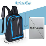 Gym Backpack with Shoe & Computer Compartment, with Drawstring Single Mesh Ball Bag for Carrying Basketball Volleyball Soccer Football Lightweight Workout Backpack for Swim Gym Travel and College