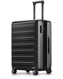 NINETYGO Carry On Luggage 22x14x9 Airline Approved, 20 Inch Luggage with Smooth Spinner Wheels, Expandable, Hard Shell PC Suitcase, Lightweight Travel Luggage, TSA Approved (Black, Rhine Max)
