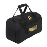 PUMA Kids' Transformation 14" Youth Duffel Bag, Black/Gold, OS