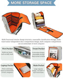 Large Travel Duffle Bags Backpack for Men Women, 50L Sports Gym Bag with Wet Pocket, Waterproof Carry On Backpack Weekender Overnight for Workout, Fitness, Outdoor, Business Yellow