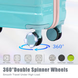 Luggage Sets, ABS Hardshell Suitcase Spinner Wheels and Lock