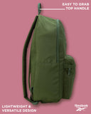 Reebok Element Backpack - Multipurpose Lightweight Carry On Everyday Bag for School Gym and Travel Backpack for Men & Women, Element Green